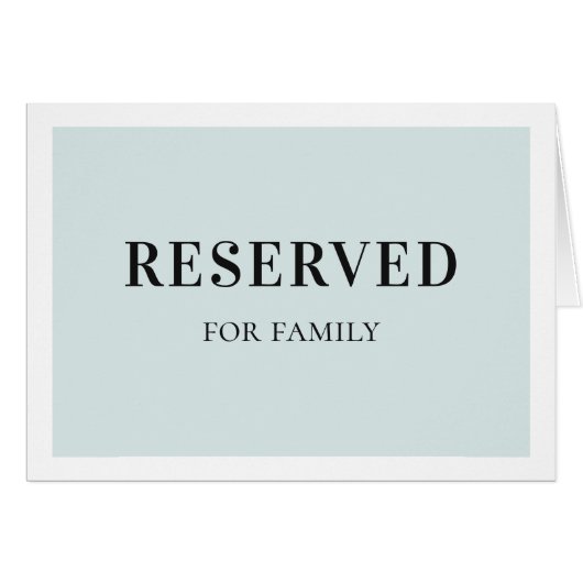 Blauw eenvoudig gereserveerd teken. Elegante klass (Voorkant Horizontaal)