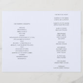 Blauw eenvoudig huwelijk. Typografieprogramma gevo (Achterkant)