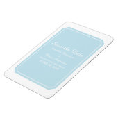 Blauw Eenvoudig legant sparen de Datum Magneet (Linkerzijde)