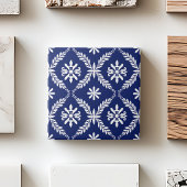 Blauw Eenvoudig Modern Geometrisch Elegant Abstrac Tegeltje