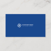 Blauw Eenvoudige Moderne Professionele QR-Code Sca Visitekaartje (Achterkant)