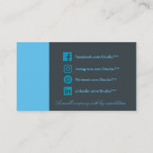 Blauw - Eenvoudige serie Visitekaartje (Achterkant)