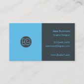 Blauw - Eenvoudige serie Visitekaartje (Voorkant)