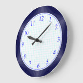 Blauw eenvoudige wijzerplaat grote klok (Hoek)