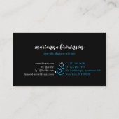 Blauw eerstehulpverpleegkundige en medisch ontwerp visitekaartje (Achterkant)