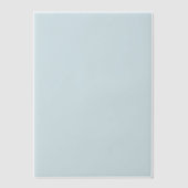 Blauw Effen Kleur Trouwliner Vellum Uitnodigingen (Voorkant)