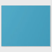 Blauw Effen Vaste Kleur Cadeaupapier (Vlak)