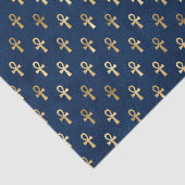 Blauw Egyptisch Ankh Weefselpapier | unieke verpak Tissuepapier (Detail)