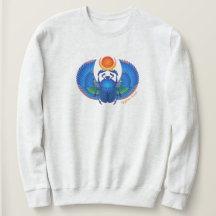 Blauw Egyptisch Scarab Sweatshirt