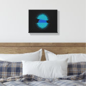 Blauw Ei Canvas Afdruk (Insitu (Slaapkamer))