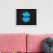 Blauw Ei Canvas Afdruk (Insitu (Woonkamer))