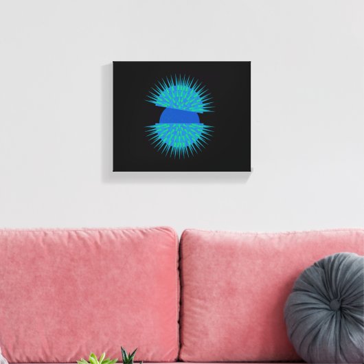 Blauw Ei Canvas Afdruk (Insitu (Woonkamer))