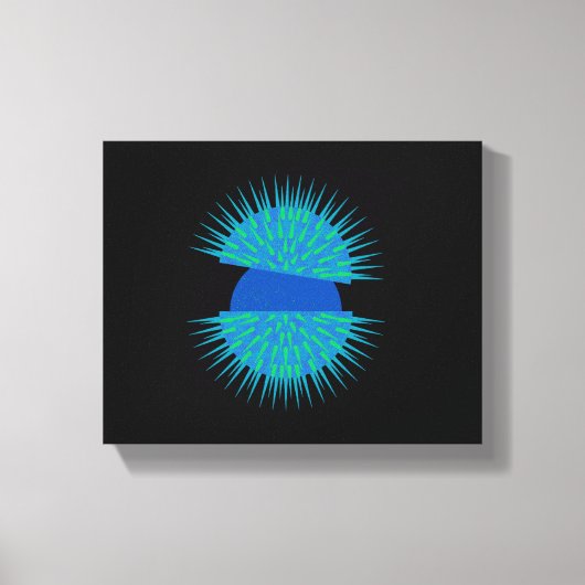 Blauw Ei Canvas Afdruk (Voorkant)