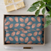 Blauw Eikel patroon Tissuepapier (Geschenk)