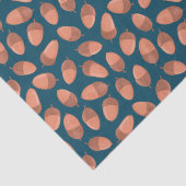 Blauw Eikel patroon Tissuepapier (Detail)