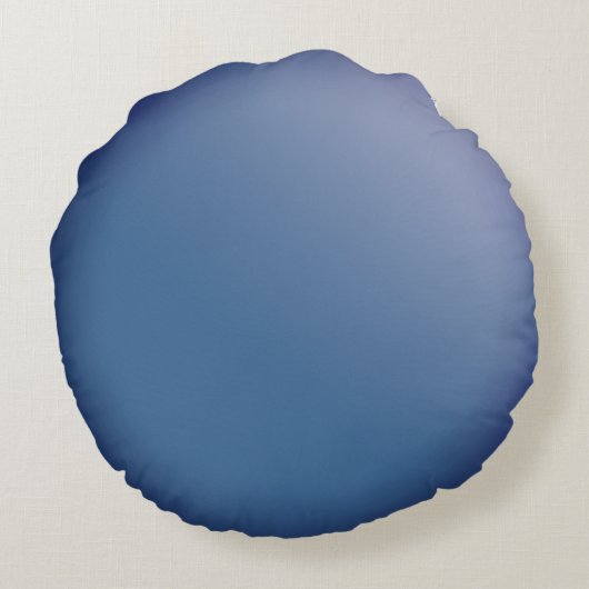 Blauw eikenblad gepersonaliseerd rond kussen (Achterkant)