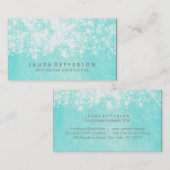 Blauw elegant en modern visitekaartje (Voorkant / Achterkant)