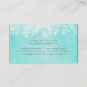 Blauw elegant en modern visitekaartje (Achterkant)