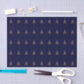Blauw elegant kerstboompapier tissuepapier (Craft)