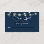 Blauw Elegant Minimalistisch Baby shower Luier Raf Informatiekaartje (Voorkant)