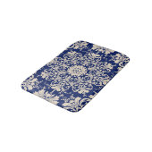 Blauw : Elegant naadloos patroon. Badmat (Gekanteld)