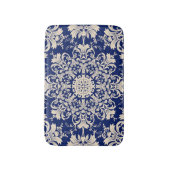 Blauw : Elegant naadloos patroon. Badmat (Voorkant Verticaal)