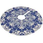 Blauw : Elegant naadloos patroon. Kerstboom Rok (Gekanteld)