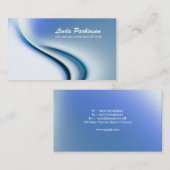 blauw elegant visitekaartje (Voorkant / Achterkant)