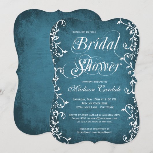 blauw elegant Vlaams Vrijgezellenfeest uitnodigen Kaart (Voorkant / Achterkant)