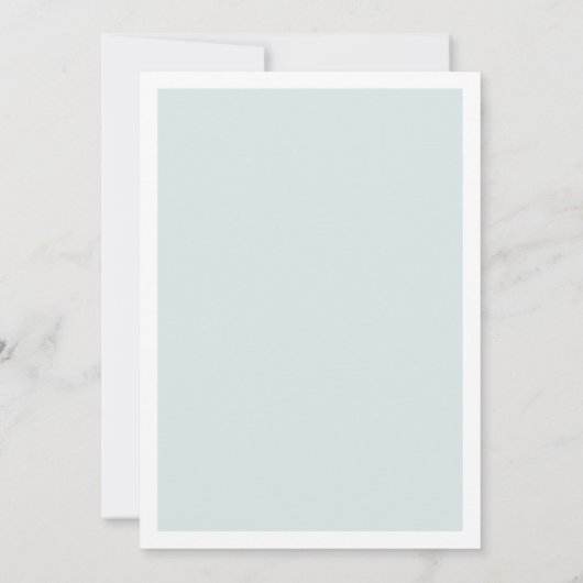 Blauw elegant vrijgezellenfeest. Eenvoudig modern Kaart (Achterkant)