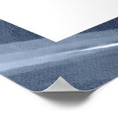 Blauw Elegant Welkom Communie Doop Bevestiging Poster (Hoek)