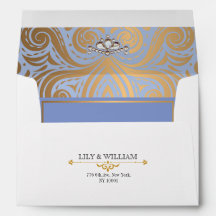 Blauw Elegante Artdeco Diamant Gouden Trouwring