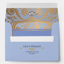 Blauw Elegante Artdeco Diamant Gouden Trouwring