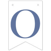 Blauw elegante felicitaties bunting banner (Tweede vlag)