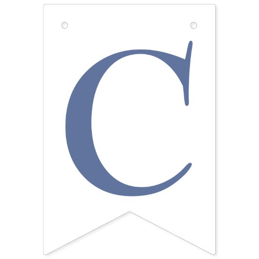 Blauw elegante felicitaties bunting banner (Eerste vlag)