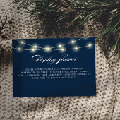 Blauw Elegante Minimalistische Baby shower Display Informatiekaartje