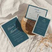 Blauw Elegante Trouwtafel Nummers Kaart