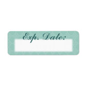 Blauw Elegante Vervaldatum Etiketten (Voorkant)