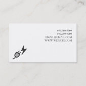 Blauw-elektrisch, elektrotechnisch Visitekaartje (Achterkant)