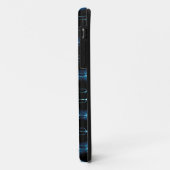 Blauw Elektrisch Synapse Herhalend Patroon Case-Mate iPhone Case (Achterkant/links)