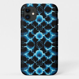 Blauw Elektrisch Synapse Herhalend Patroon Case-Mate iPhone Case