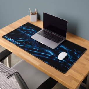 Blauw Elektrische Neon Golf Aangepaste Heren Gamin Bureaumat