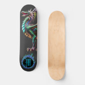 *~* Blauw Element AP88 Elementaire Dragon Fierce Persoonlijk Skateboard (Voorkant)