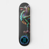 *~* Blauw Element AP88 Elementaire Dragon Fierce Persoonlijk Skateboard (Voorkant)