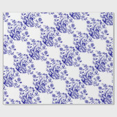 Blauw element voor uierstijl cadeaupapier (Vlak)