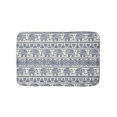 Blauw Elephant Patroon Badmat (Voorkant)