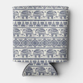 Blauw Elephant Patroon Blikjeskoeler (Voorkant)