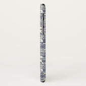 Blauw Elephant Patroon Case-Mate iPhone Case (Achterkant/links)