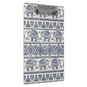 Blauw Elephant Patroon Klembord (Rechts)