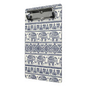 Blauw Elephant Patroon Mini Klembord (Angled2)